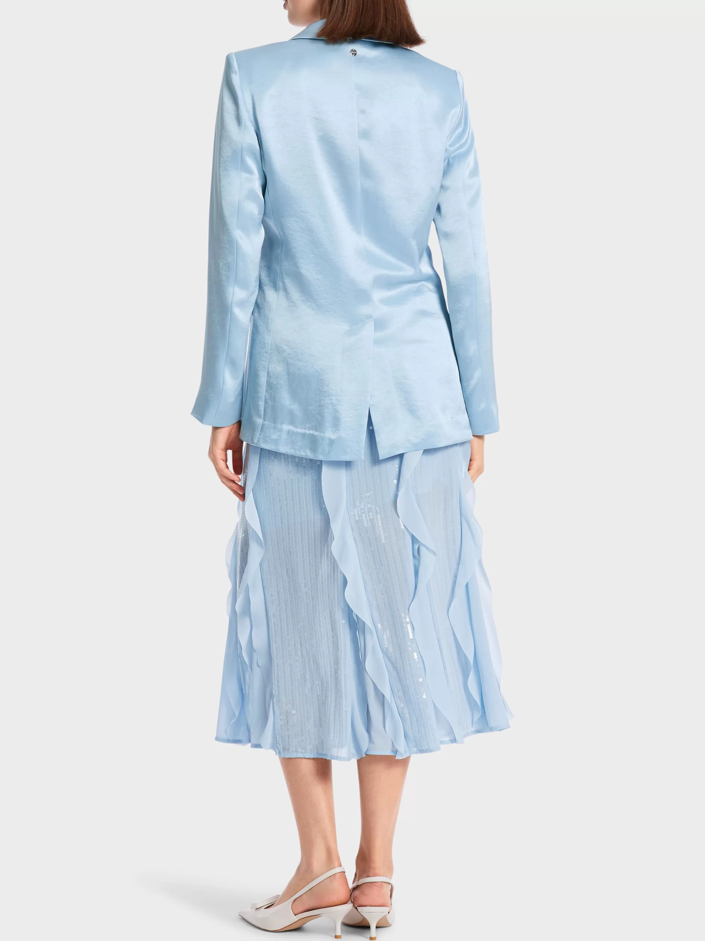 Shop Marc Cain Blazer im eleganten Glanz soft summer sky