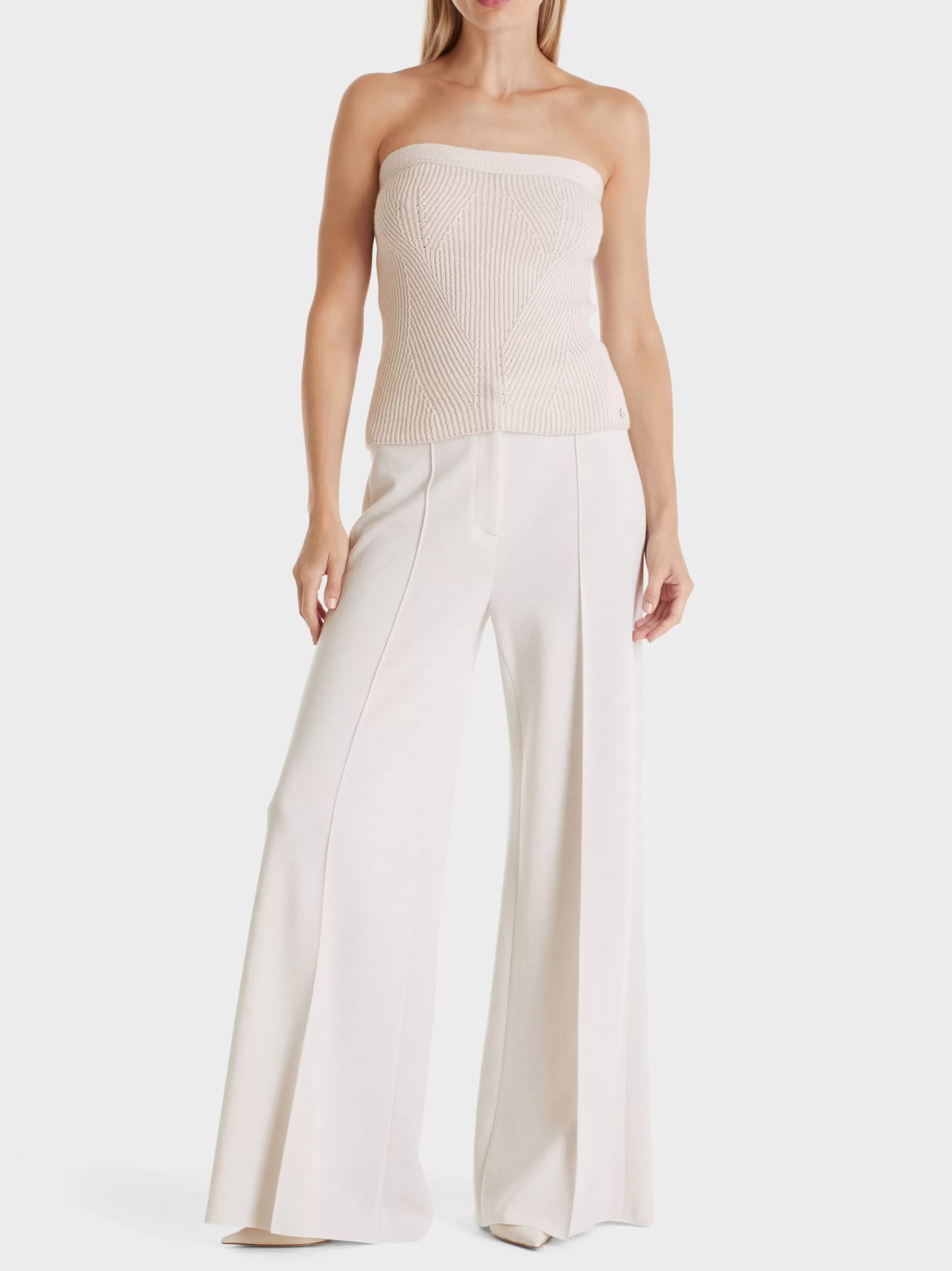 Outlet Marc Cain Bustier Knitted in Germany smoke