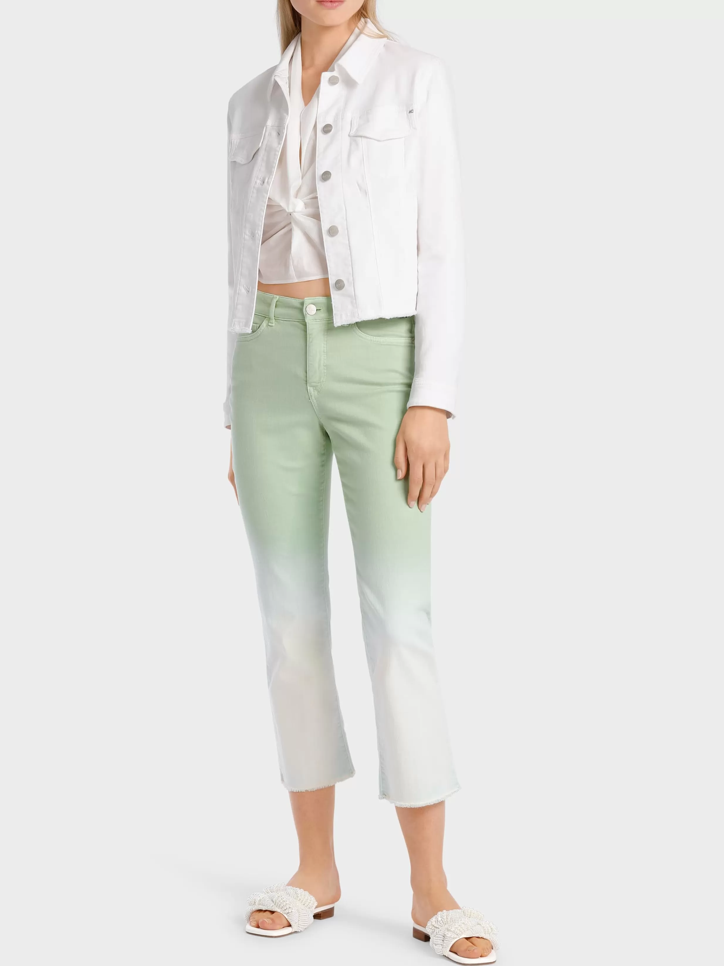 Flash Sale Marc Cain Jacke in Colordenim “Rethink Together” white