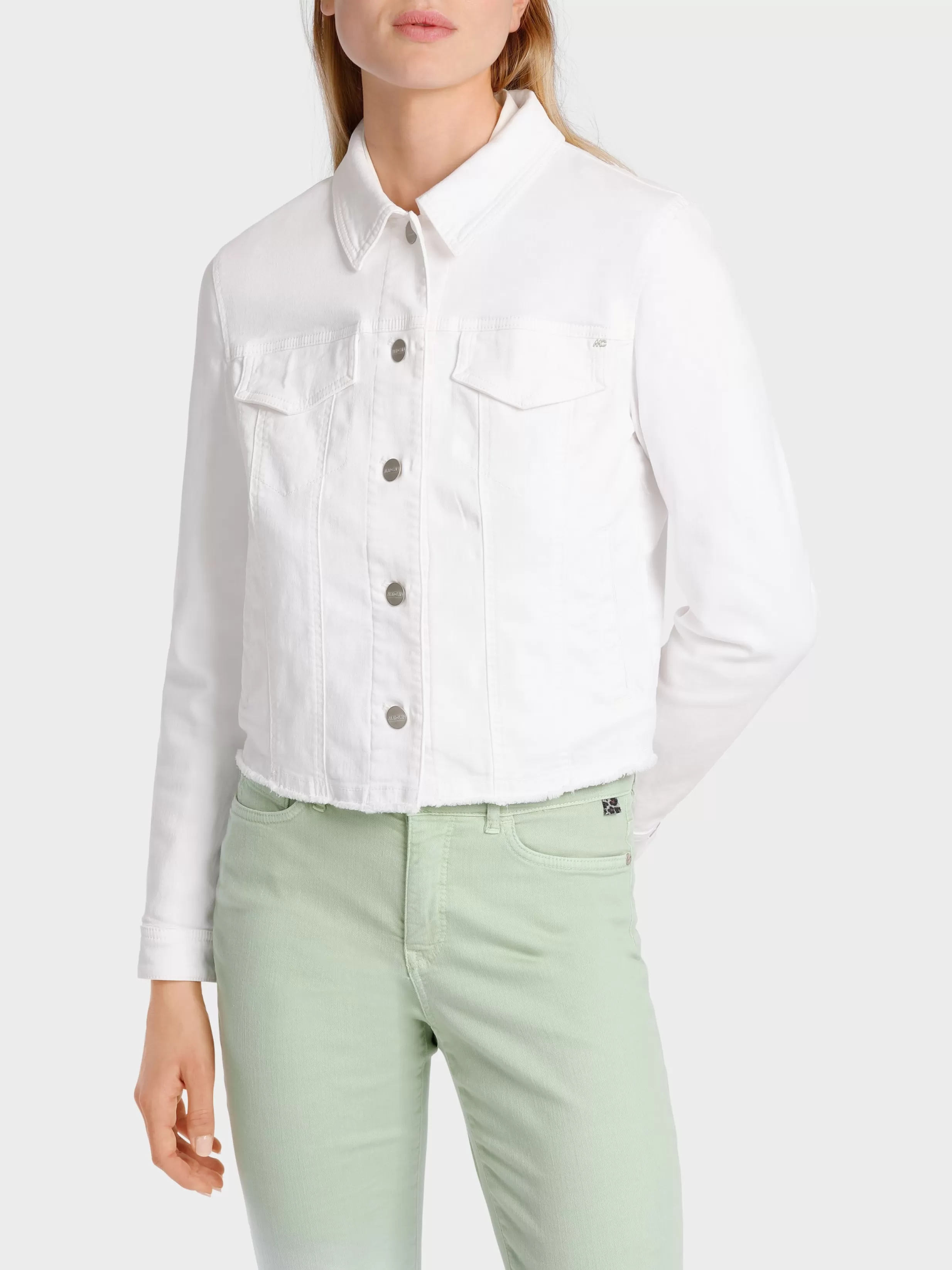Flash Sale Marc Cain Jacke in Colordenim “Rethink Together” white