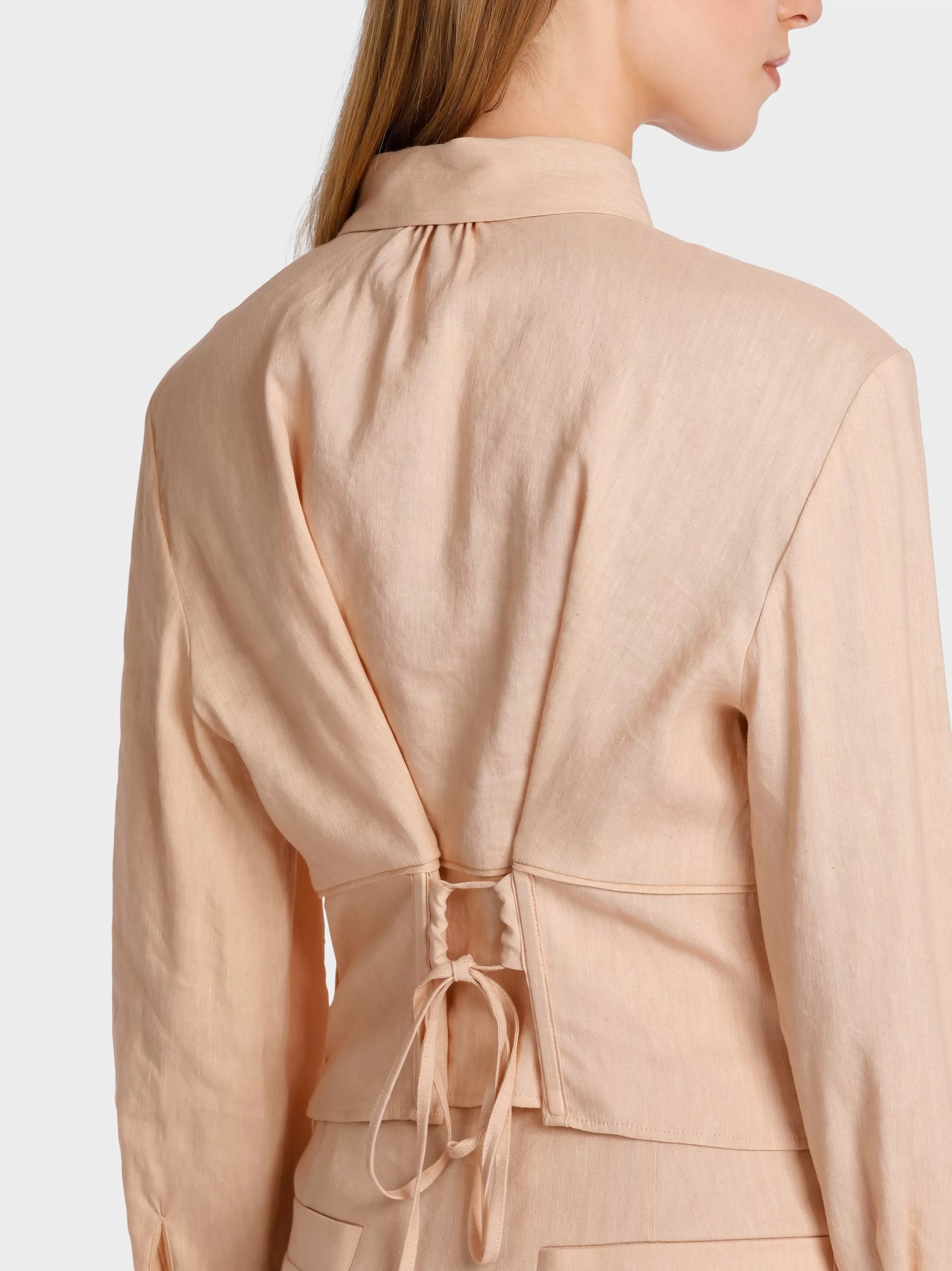 Shop Marc Cain Kurze Bluse im 30ies-Vintage-Style soft rose