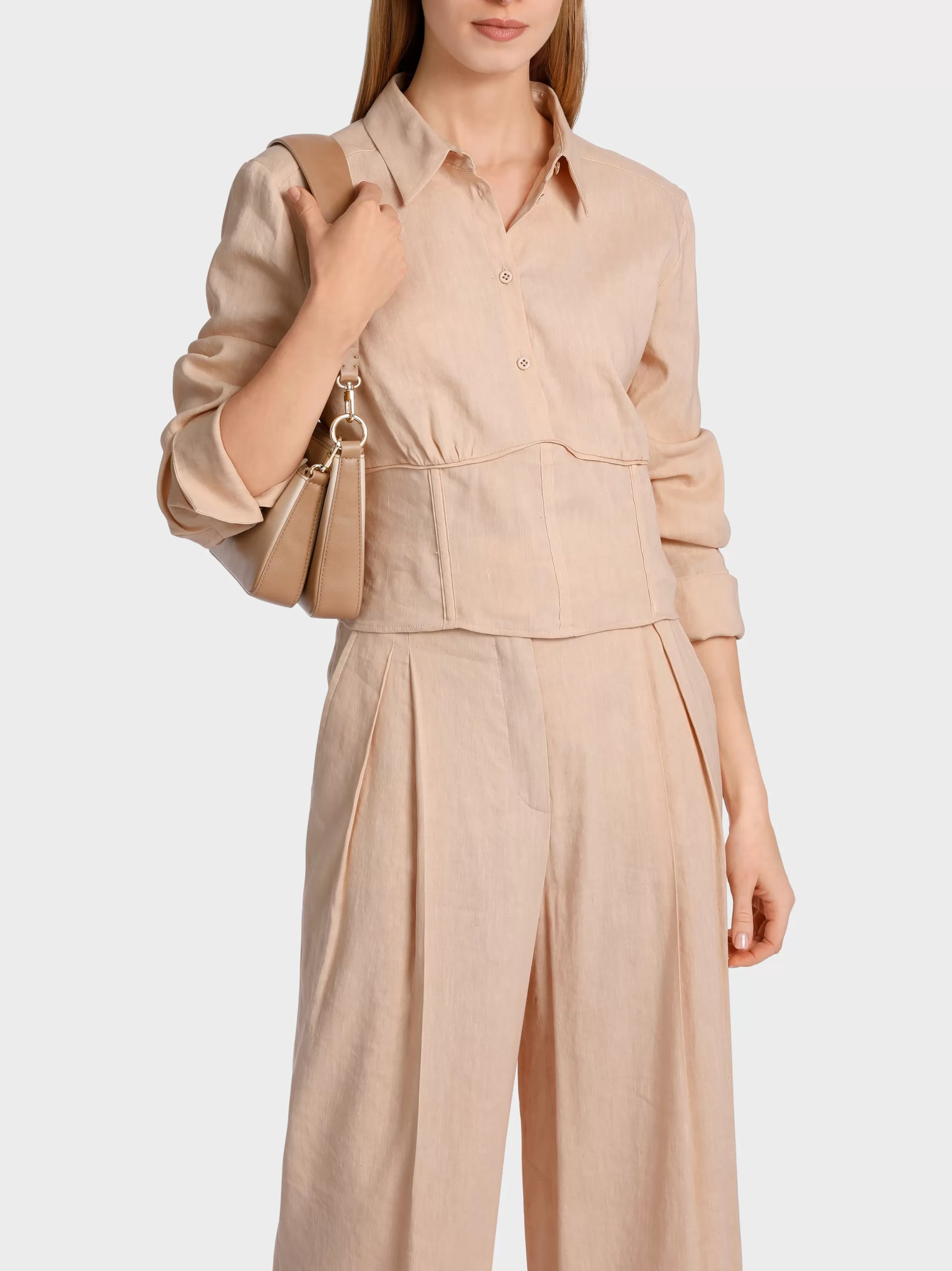 Shop Marc Cain Kurze Bluse im 30ies-Vintage-Style soft rose
